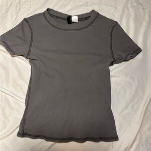 H&M Charcoal Short Sleeve Tee